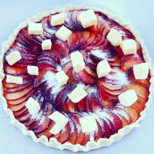 plum pastry with butter the best