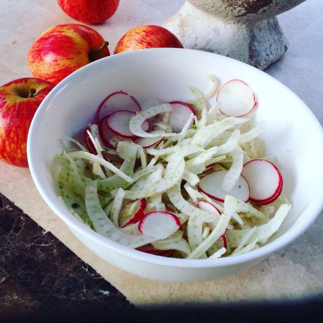 nordic salad, vegetables