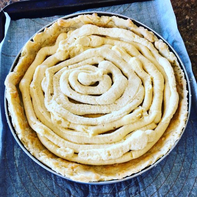 pear tart filling spiral